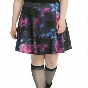 GALAXY PRINT CIRCLE SKIRT PLUS SIZE